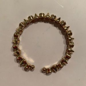 Unique gold boutique bangle bracelet